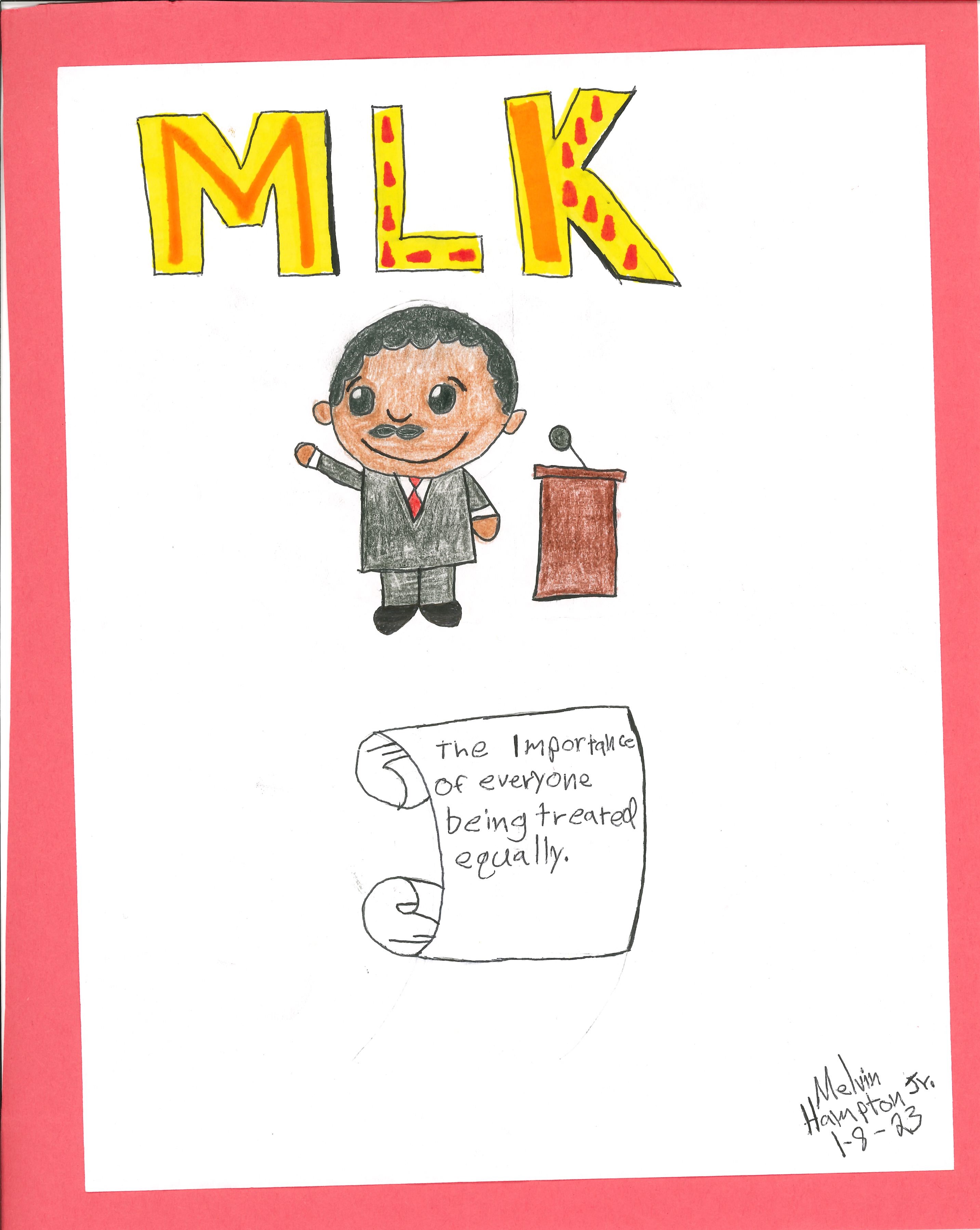 MLK contest poster winner 2023