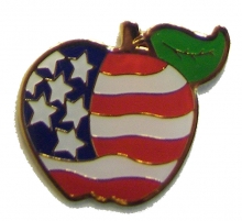 apple flag pin