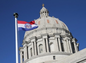 Missouri Flag and Capitol